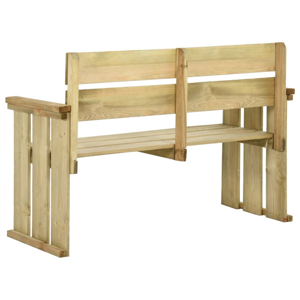 vidaXL Garden Bench 121 cm Impregnated Pinewood