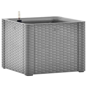 vidaXL Self-Watering Raised Garden Bed Grey 43x43x33 cm