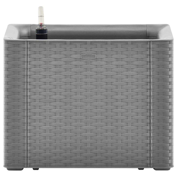 vidaXL Self-Watering Raised Garden Bed Grey 43x43x33 cm