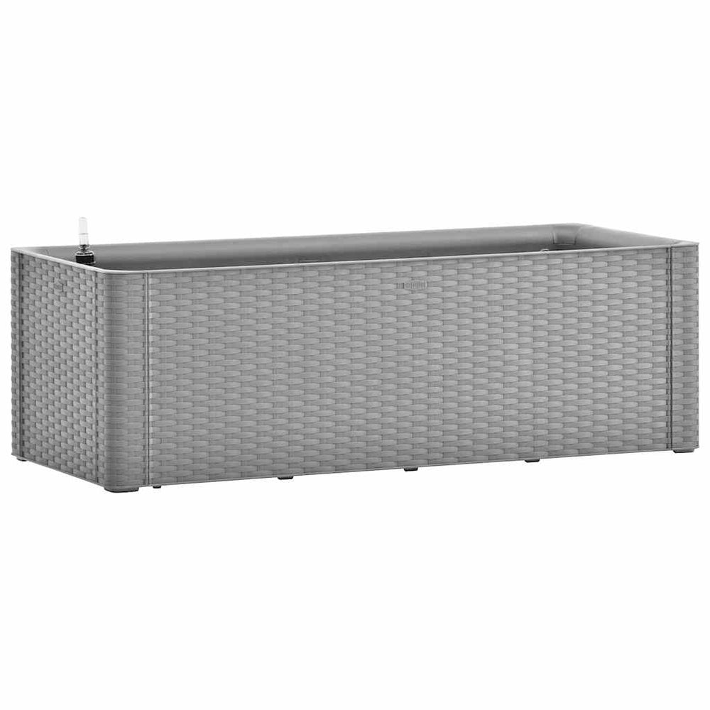 vidaXL Self-Watering Raised Garden Bed Grey 100x43x33 cm