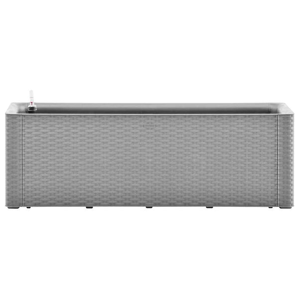 vidaXL Self-Watering Raised Garden Bed Grey 100x43x33 cm