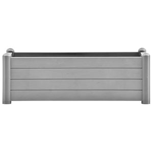 vidaXL Garden Raised Bed PP Stone Grey 100x43x35 cm