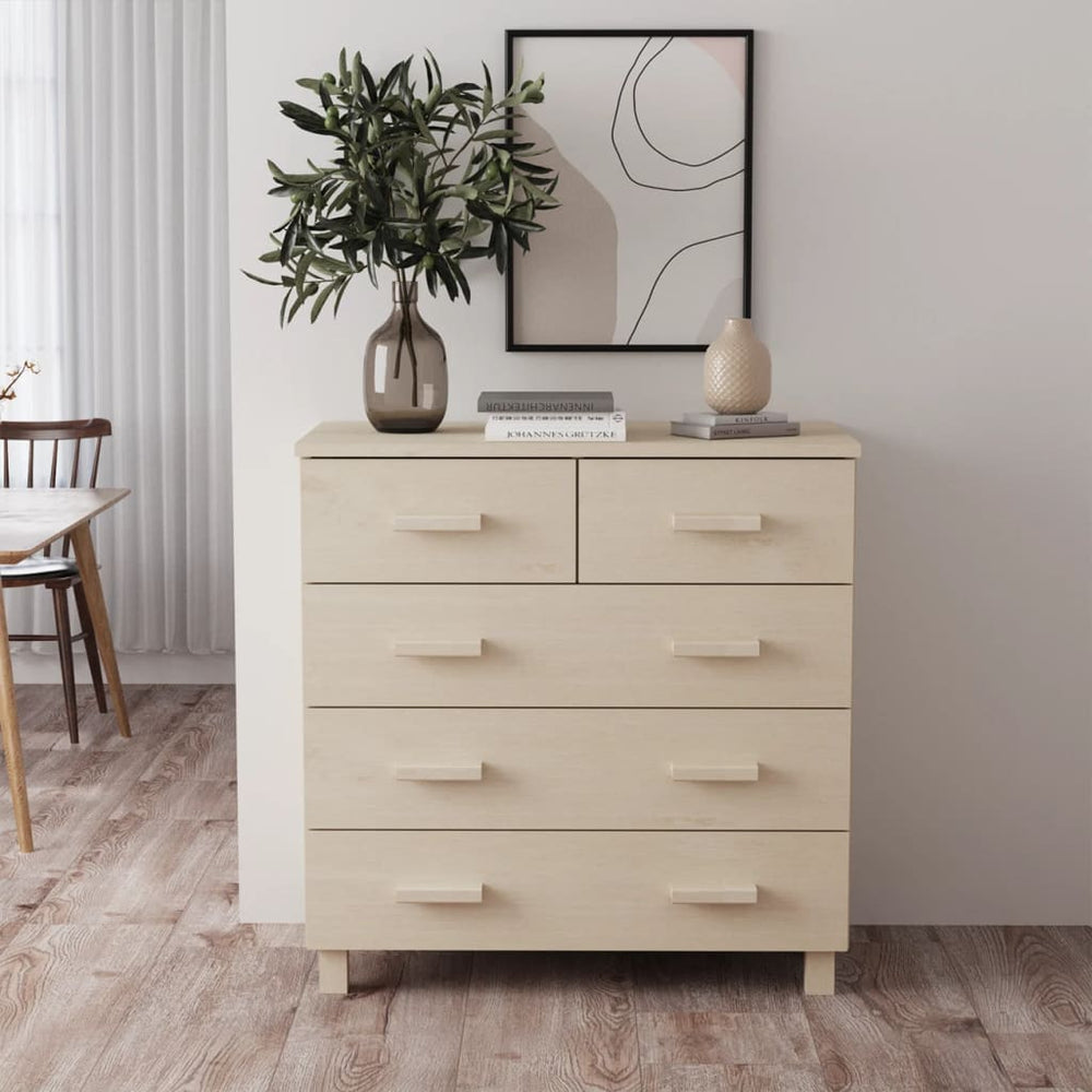 Sideboard HAMAR Honigbraun Kiefer Massivholz 79x80cm