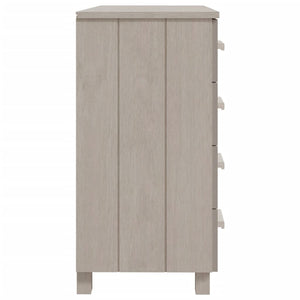 Weißes Kiefer Massivholz Sideboard 79 cm