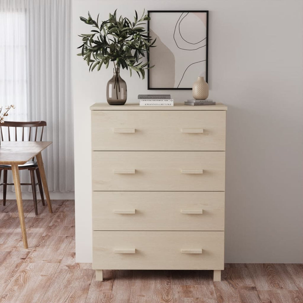 Honigbraunes Sideboard HAMAR Kiefer Massivholz