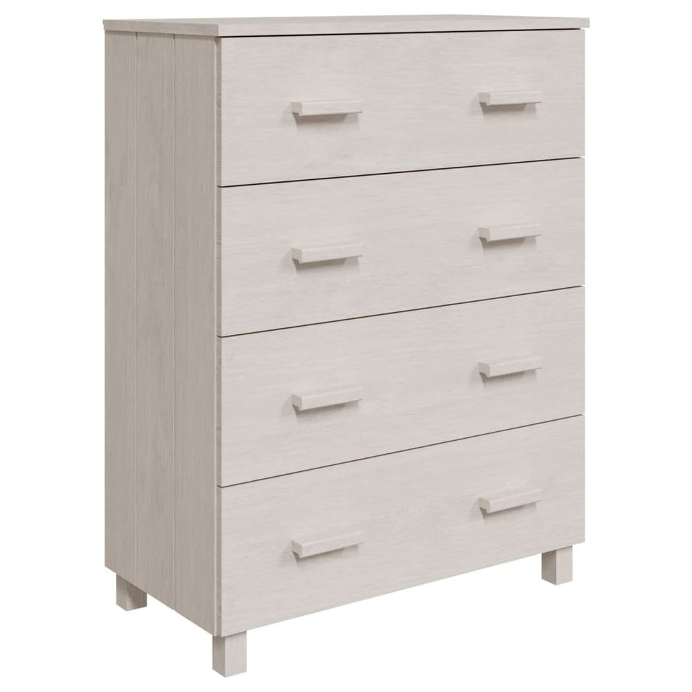 Sideboard HAMAR Weiß Kiefer Massivholz 79 cm