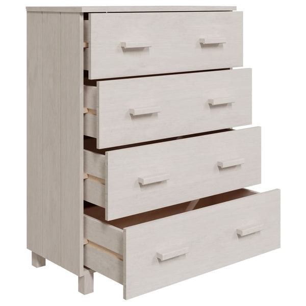 Sideboard HAMAR Weiß Kiefer Massivholz 79 cm