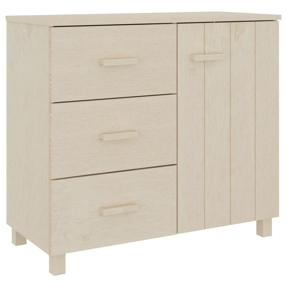 Sideboard HAMAR Honigbraun Kiefer Massivholz 90 cm