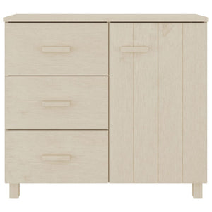Sideboard HAMAR Honigbraun Kiefer Massivholz 90 cm