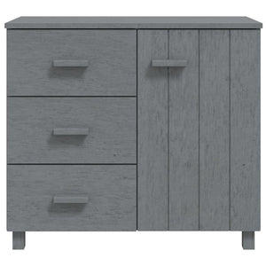 vidaXL Sideboard HAMAR Dark Grey 90x40x80 cm Solid Pine Wood