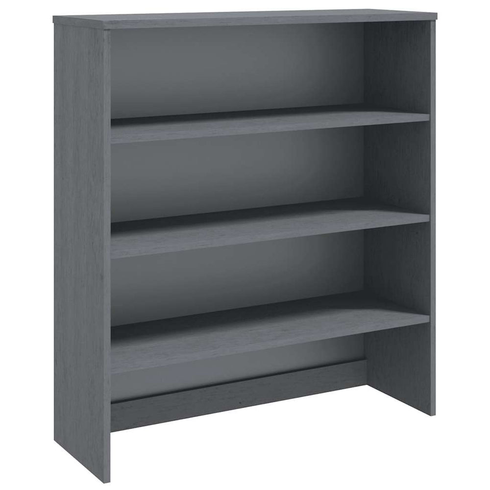 vidaXL HAMAR Dark Grey Highboard Top 90x30x100 cm Solid Wood