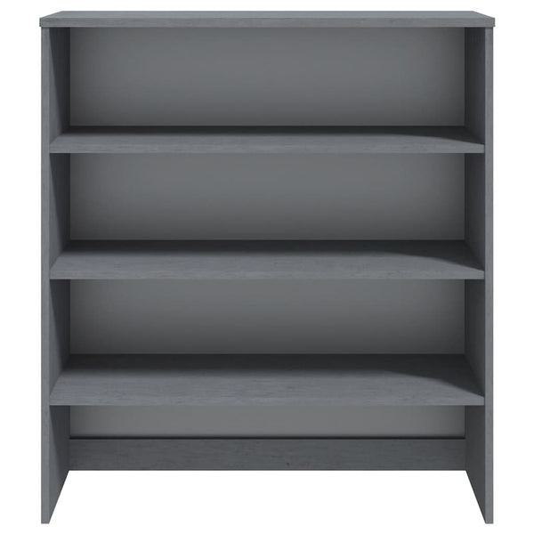 vidaXL HAMAR Dark Grey Highboard Top 90x30x100 cm Solid Wood