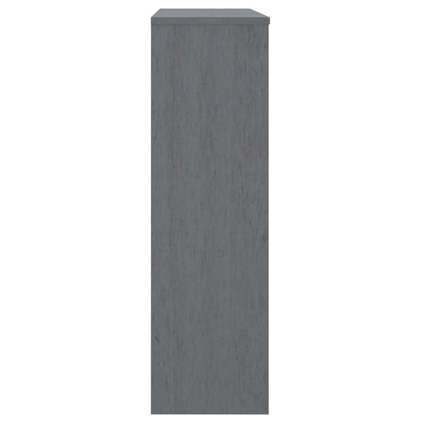 vidaXL HAMAR Dark Grey Highboard Top 90x30x100 cm Solid Wood