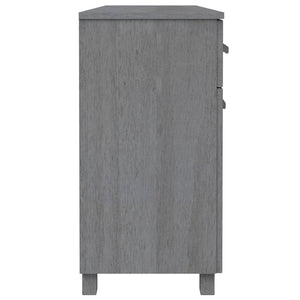 Dunkelgraues Sideboard HAMAR Kiefer Massivholz