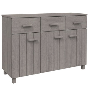 Sideboard HAMAR Hellgrau Kiefer Massivholz 113 cm
