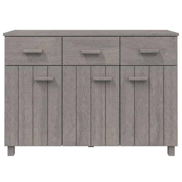 Sideboard HAMAR Hellgrau Kiefer Massivholz 113 cm
