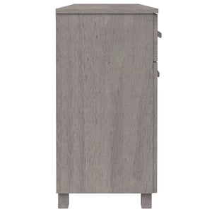 Sideboard HAMAR Hellgrau Kiefer Massivholz 113 cm