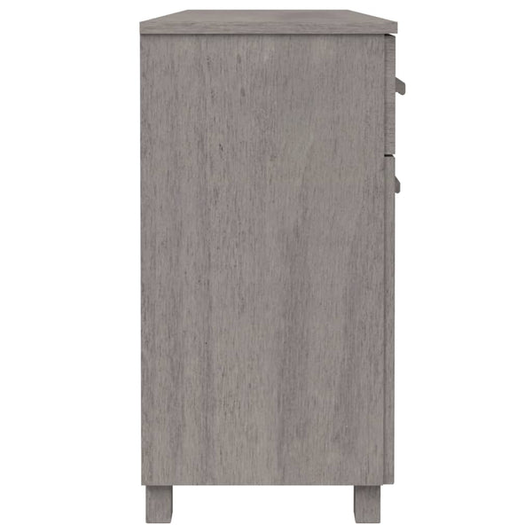 Sideboard HAMAR Hellgrau Kiefer Massivholz 113 cm