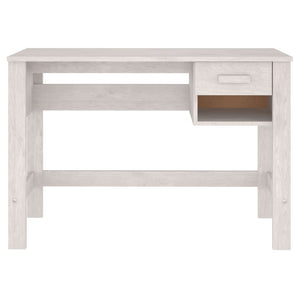 Weißer Kiefer Massivholz Schreibtisch 110 cm