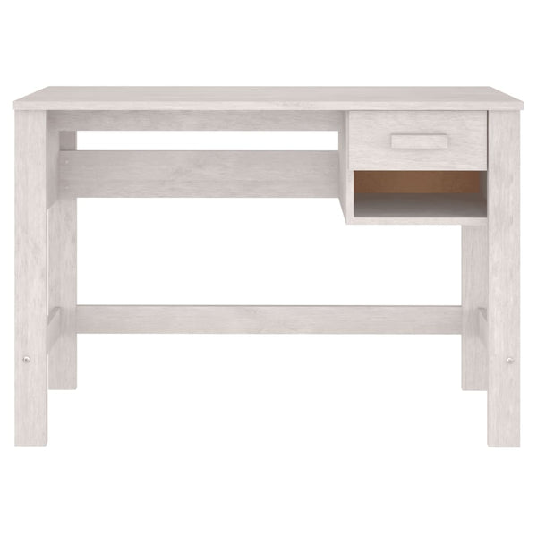 Weißer Kiefer Massivholz Schreibtisch 110 cm