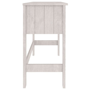 Weißer Kiefer Massivholz Schreibtisch 110 cm
