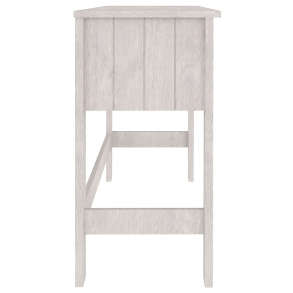 Weißer Kiefer Massivholz Schreibtisch 110 cm