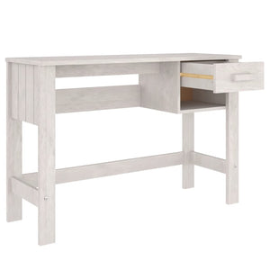 Weißer Kiefer Massivholz Schreibtisch 110 cm