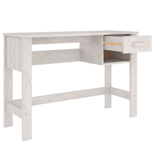 Weißer Kiefer Massivholz Schreibtisch 110 cm