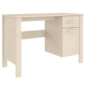 Schreibtisch Kiefer Massivholz Honigbraun 113 cm