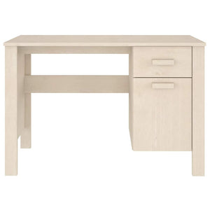 Schreibtisch Kiefer Massivholz Honigbraun 113 cm