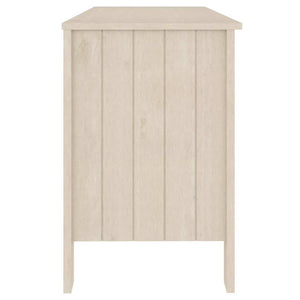 Schreibtisch Kiefer Massivholz Honigbraun 113 cm