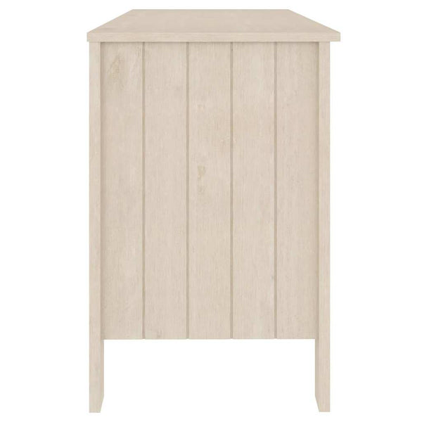 Schreibtisch Kiefer Massivholz Honigbraun 113 cm