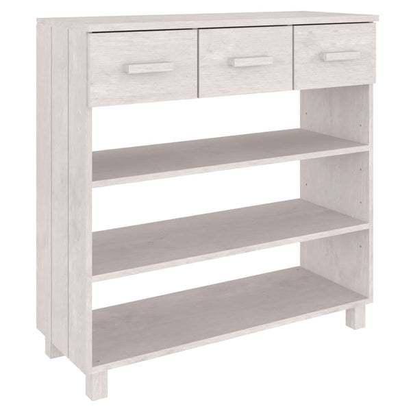 Weißer Konsolentisch HAMAR Kiefer Massivholz 90cm