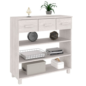 Weißer Konsolentisch HAMAR Kiefer Massivholz 90cm