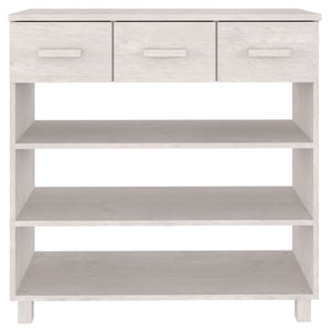 Weißer Konsolentisch HAMAR Kiefer Massivholz 90cm