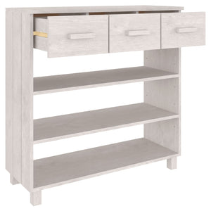 Weißer Konsolentisch HAMAR Kiefer Massivholz 90cm