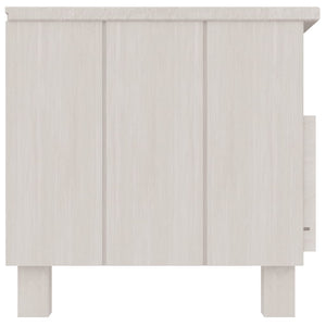 TV-Schrank Weiß Kiefer Massivholz 106 cm