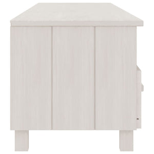 Weißer TV-Schrank HAMAR Kiefer Massivholz 158cm