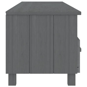 TV Schrank Dunkelgrau Kiefer Massivholz 158 cm