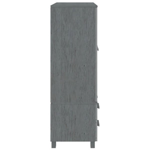 Kleiderschrank Dunkelgrau Kiefer Massivholz 99x137cm