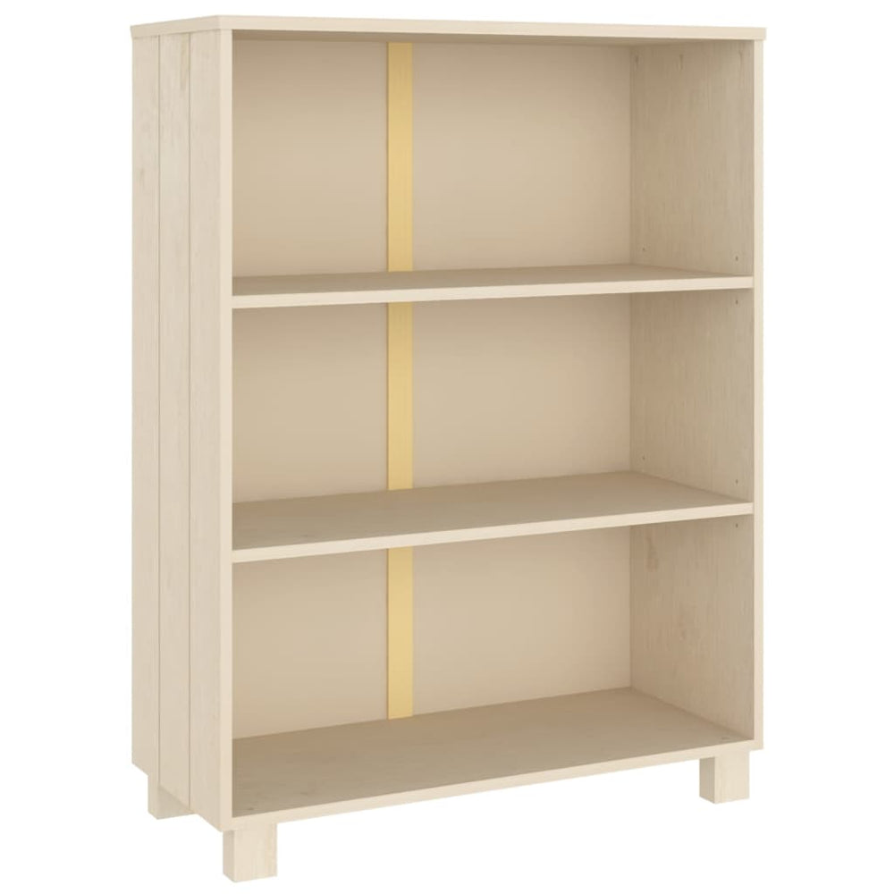 Bücherschrank HAMAR Honigbraun Kiefer Massivholz