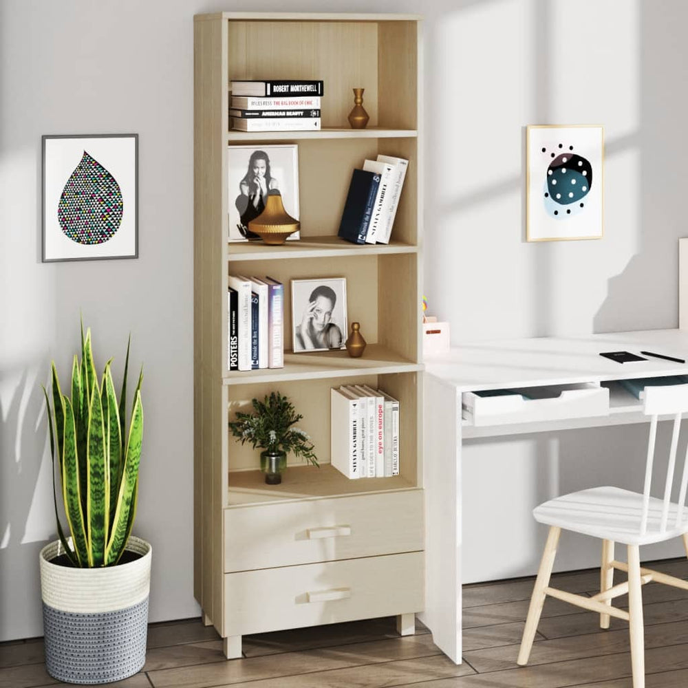 Highboard HAMAR Honigbraun Massivholz