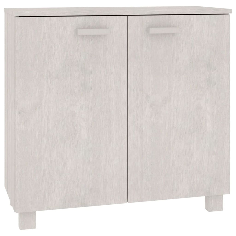 Sideboard HAMAR Weiß Kiefer Massivholz 85cm