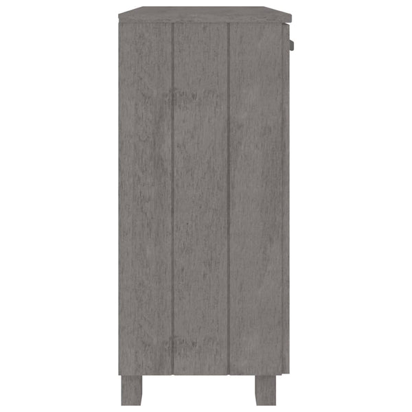 Sideboard HAMAR Hellgrau Kiefer Massivholz 85cm