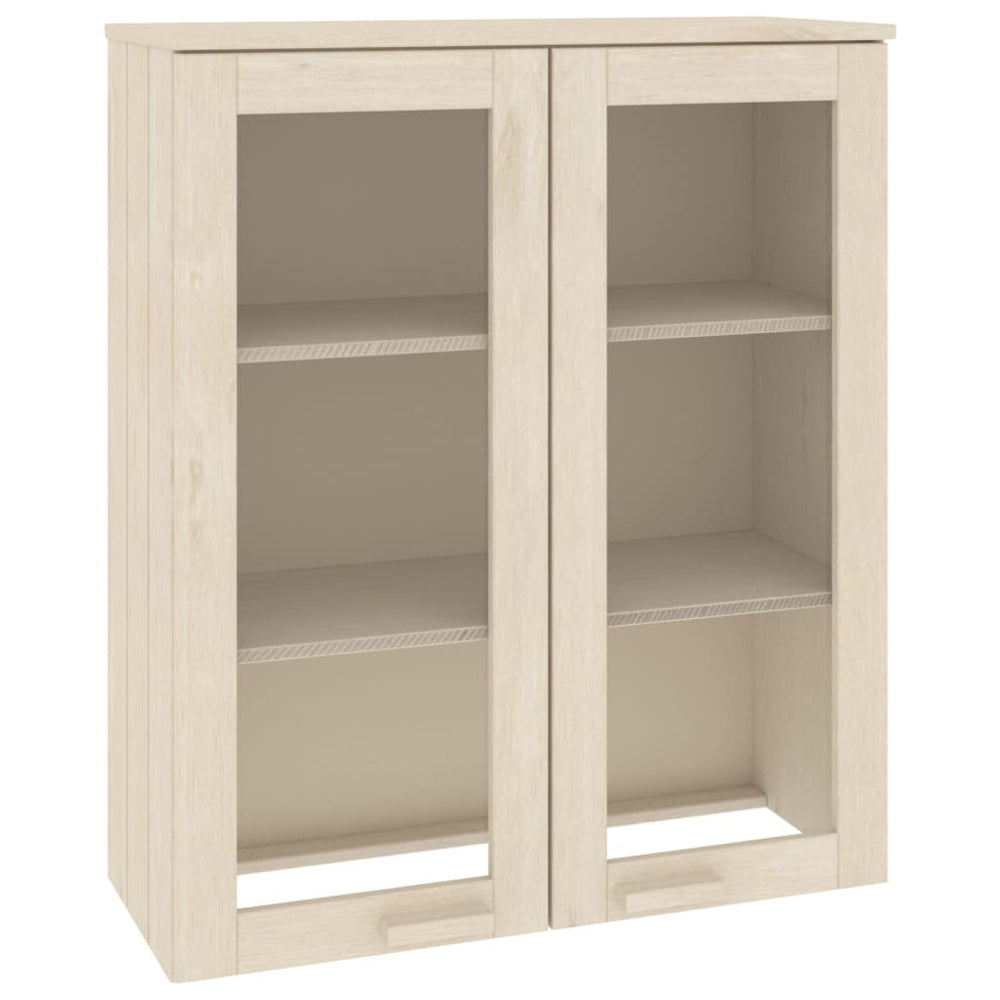 Highboard Aufsatz HAMAR Honigbraun Massivholz