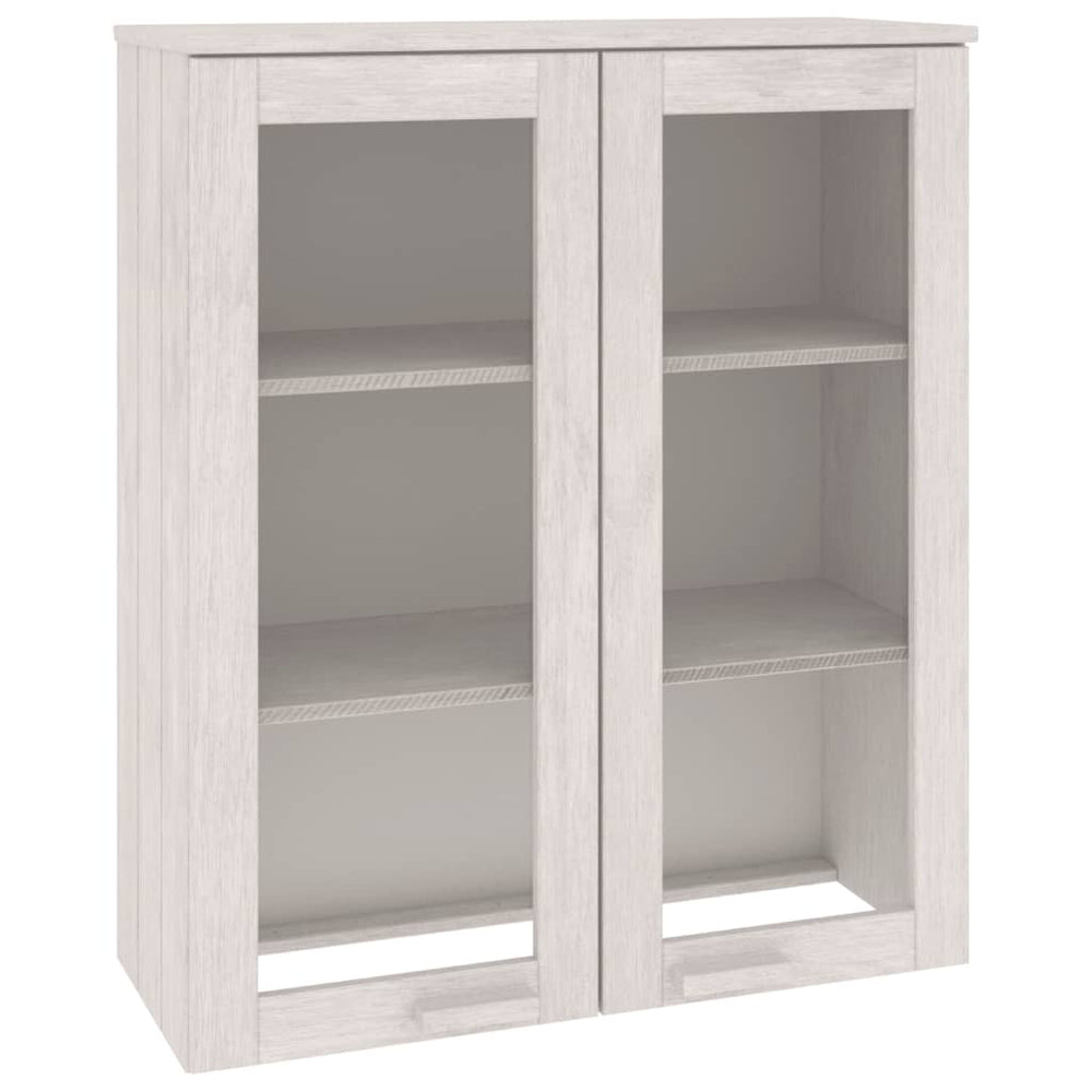 Highboard Aufsatz Weiß Massivholz 85cm