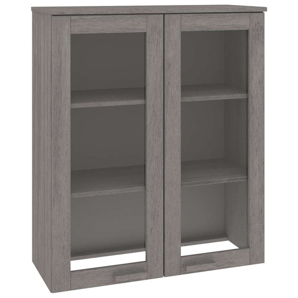 vidaXL HAMAR Highboard Top Light Gray 85x35x100 cm Solid Wood