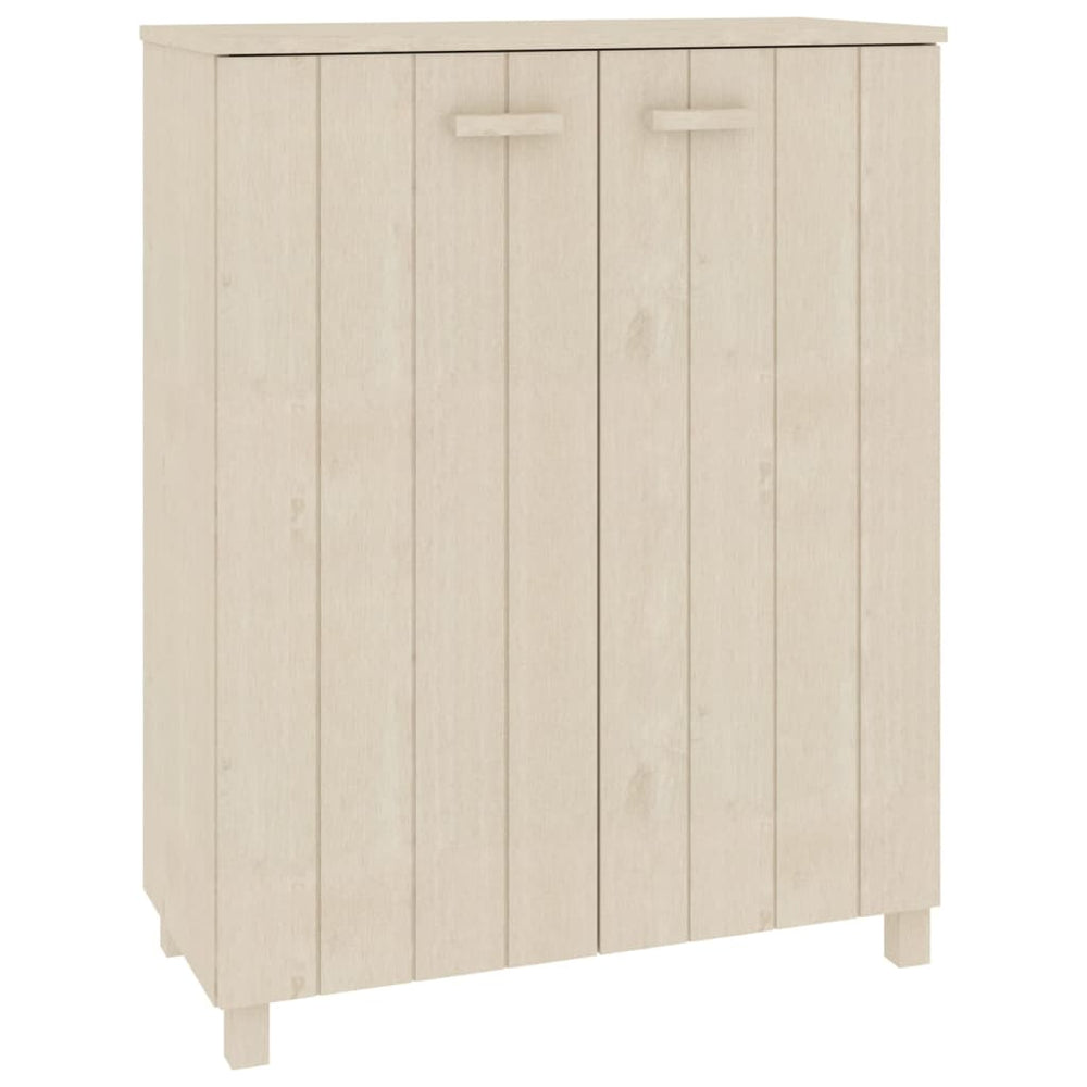 vidaXL Shoe Cabinet HAMAR Honey Brown 85x40x108 cm Solid Pine Wood