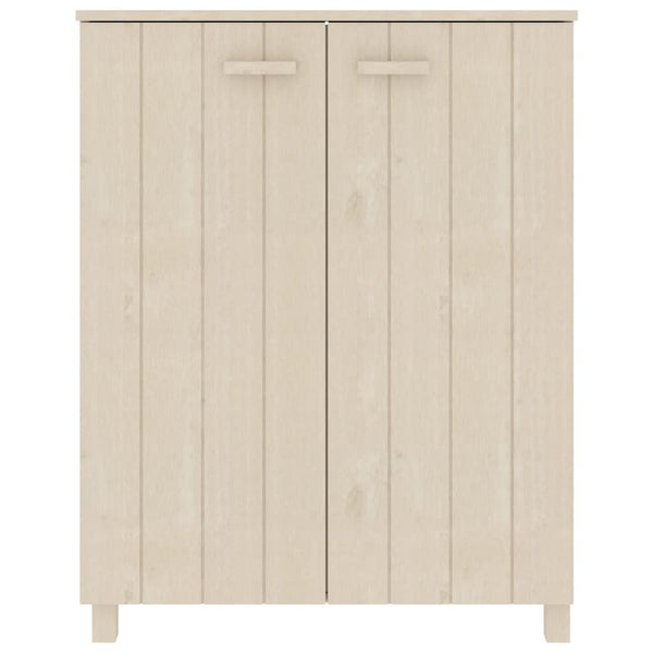 vidaXL Shoe Cabinet HAMAR Honey Brown 85x40x108 cm Solid Pine Wood