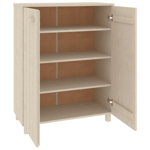 vidaXL Shoe Cabinet HAMAR Honey Brown 85x40x108 cm Solid Pine Wood